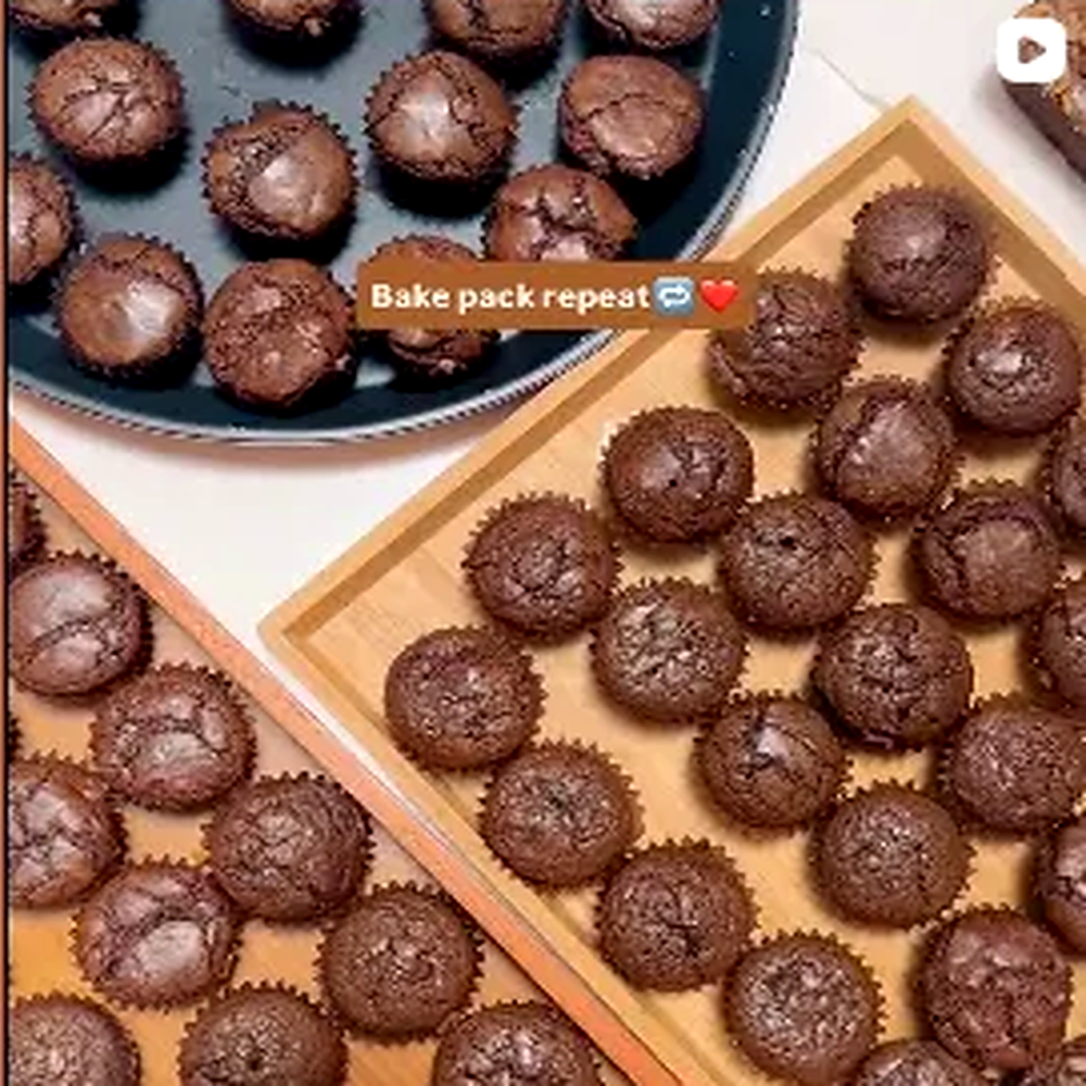 Freshly baked brownies from the Little Brownie Co. kitchen
