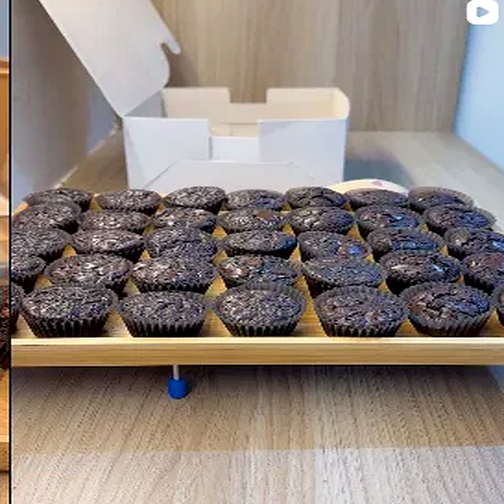 Freshly baked brownies from the Little Brownie Co. kitchen